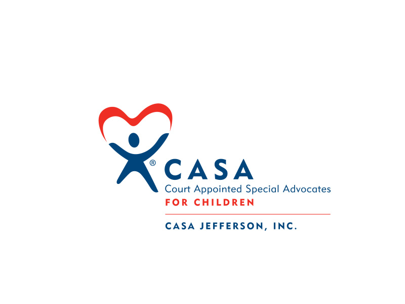 CASA Jefferson logo: a person with outstretched arms and a heart formed above connecting the sides to each hand