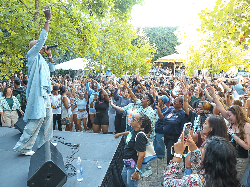 Big Freedia entertains the crowd at commUNITY 2026.