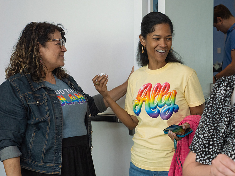 Annaliese Singh and fellow Tulanian celebrate Pride at the 2026 event.